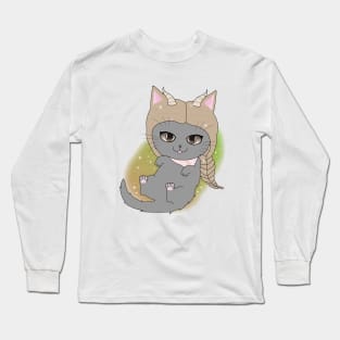 Zodiac Astrology Horoscope Star Sign Cat - Capricorn Long Sleeve T-Shirt